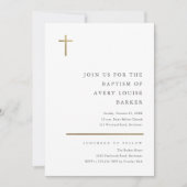 モダンミニマル金ゴールド 招待状 (正面)