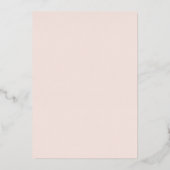 モダンミニマル金ゴールド 箔招待状 (裏面)