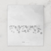 モダンミニマル銀グリッター結婚ズ プレイスカード (外部開封)