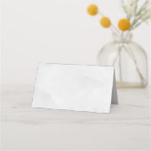 モダンミニマル銀グリッター結婚ズ プレイスカード (裏面)