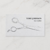 モダンミニマル鋏サロン 名刺 (正面)