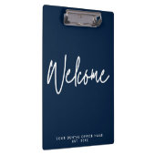 モダンミニマル開始スクリプト歯科医院青 クリップボード (右)