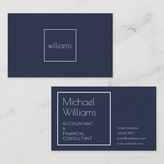 モダンミニマル雅 名刺 (正面/裏面)