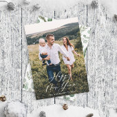 モダンミニマル1枚の写真エレガントスクリプト シーズンカード