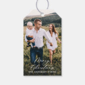 モダンミニマル1枚の写真エレガントHo ギフトタグ (正面)