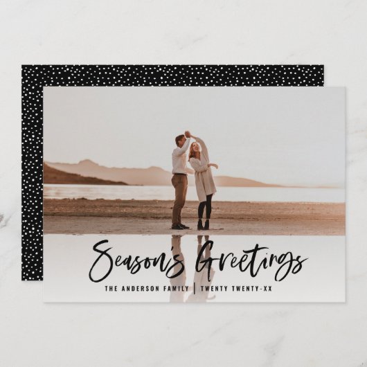 モダンミニマル1枚の写真 シーズンカード (正面/裏面)