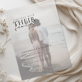 モダンミニマル1結婚枚 アクリル招待状