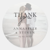 モダンミニマル1結婚枚 ラウンドシール (正面)