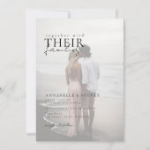 モダンミニマル1結婚枚 招待状 (正面)