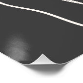 モダンミニマル1線スケッチ顔 ポスター (コーナー)