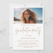 モダンミニマル2写真卒業 招待状 (裏面)