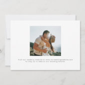 モダンミニマル4枚写真セーブザデート セーブザデート (裏面)