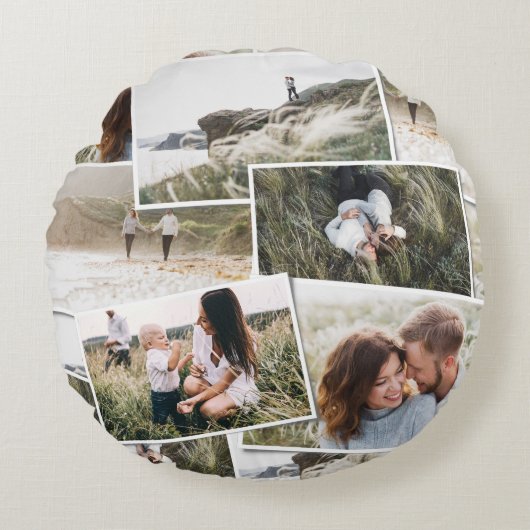 モダンミニマル5シンプル枚エレガントユニーク ラウンドクッション (正面)