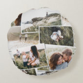 モダンミニマル5シンプル枚エレガントユニーク ラウンドクッション (裏面)