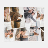 モダンミニマル8枚エレガント フリースブランケット (正面(横))