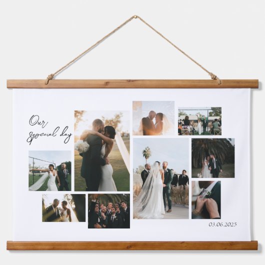 モダンミニマル9結婚枚 吊り下げ型タペストリー (正面)