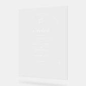 モダンミニマル |の結婚バー アクリルサイン (傾斜)