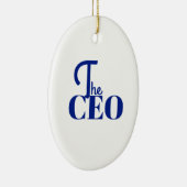 モダンミニマル ザ CEO ブルー セラミックオーナメント (右)
