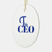 モダンミニマル ザ CEO ブルー セラミックオーナメント (左)