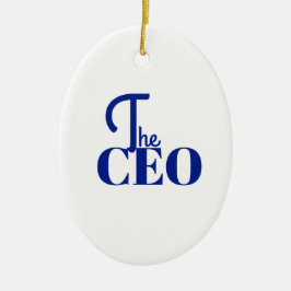 モダンミニマル ザ CEO ブルー セラミックオーナメント