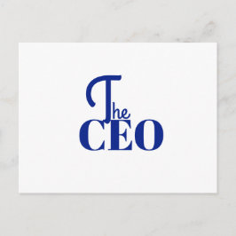 モダンミニマル ザ CEO ブルー 案内ポストカード