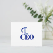 モダンミニマル ザ CEO ブルー 案内ポストカード (スタンド正面)