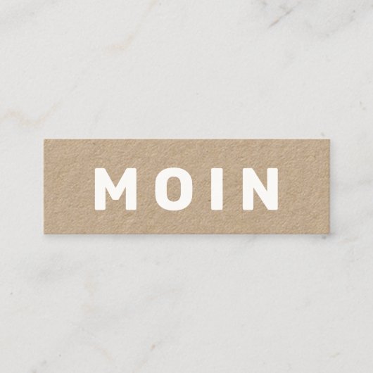 モダンミニマル スキニー名刺 (正面)