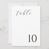 モダンミニマル テーブルナンバーカード 招待状 (正面)
