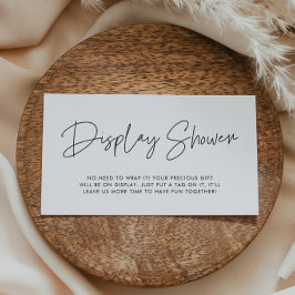 モダンミニマル ディスプレイ シャワー カード