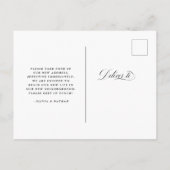 モダンミニマル | フェイク金ゴールドの動きのお知らせ 案内ポストカード (裏面)