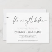 モダンミニマル |リハーサルの前の夜 招待状 (正面)