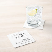 モダンミニマル |リハーサル前の夜 スクエアペーパーコースター (インサイチュ)