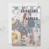 モダンミニマル |写真結婚の詳細&写真 招待状 (正面)