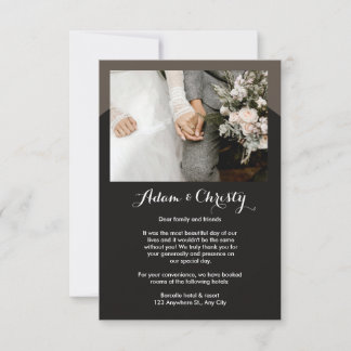 モダンミニマル |写真結婚の詳細&写真 招待状