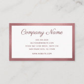 モダンミニマル 名刺 (裏面)