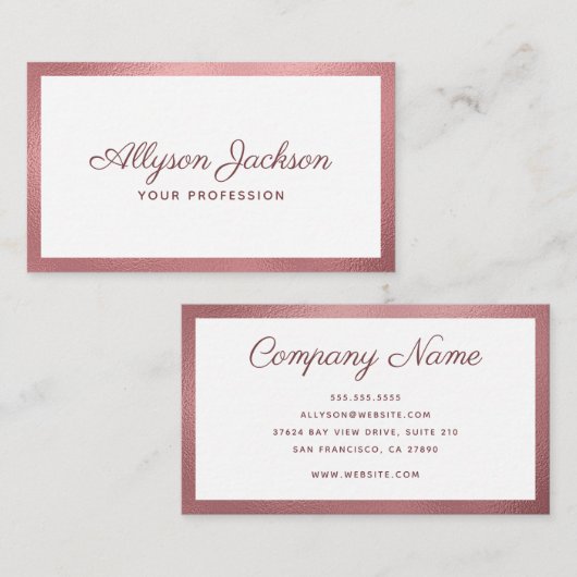 モダンミニマル 名刺 (正面/裏面)