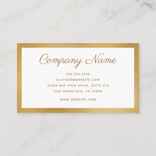 モダンミニマル 名刺 (裏面)