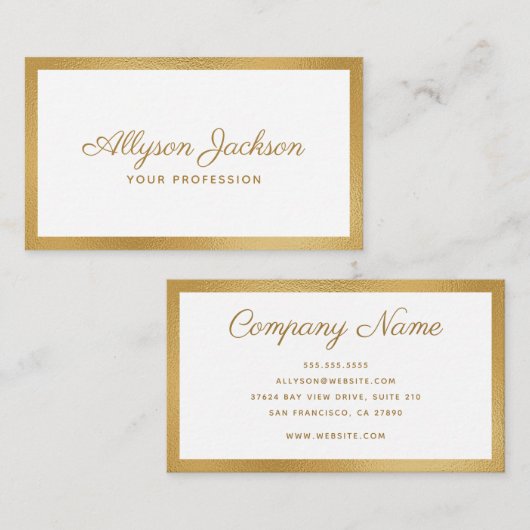 モダンミニマル 名刺 (正面/裏面)