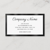 モダンミニマル 名刺 (裏面)