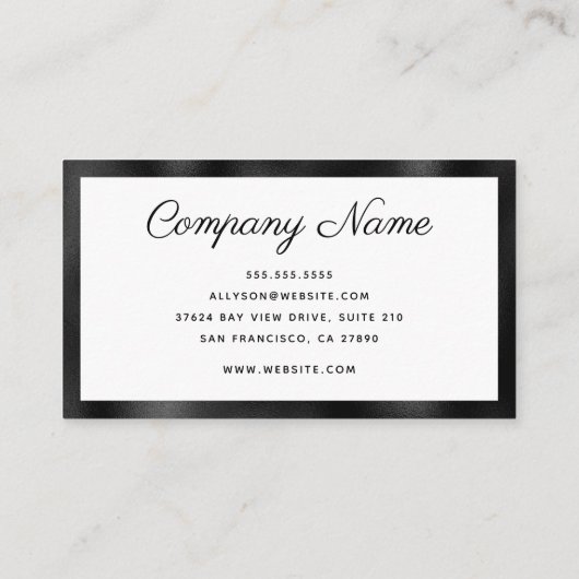 モダンミニマル 名刺 (裏面)