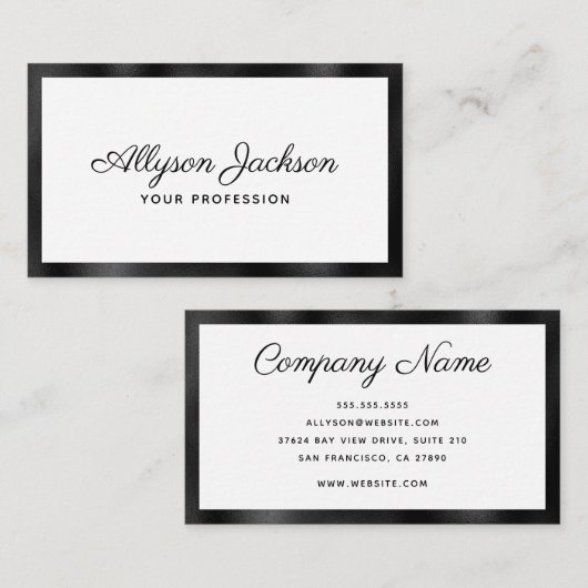 モダンミニマル 名刺 (正面/裏面)