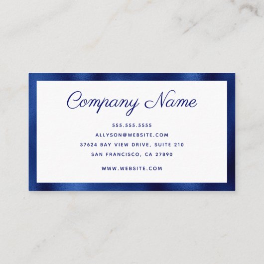 モダンミニマル 名刺 (裏面)