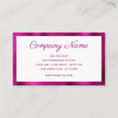 モダンミニマル 名刺 (裏面)