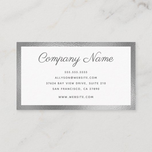 モダンミニマル 名刺 (裏面)