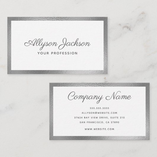 モダンミニマル 名刺 (正面/裏面)