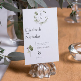 モダンミニマル |春グリーンテーブル番号 テーブルナンバー