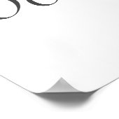 モダンミニマル 白 黒 誕生日 フォト プロップ ポスター (角)