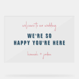 モダンミニマル |結婚へようこそ アクリルサイン