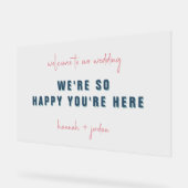 モダンミニマル |結婚へようこそ アクリルサイン (傾斜)