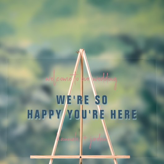 モダンミニマル |結婚へようこそ アクリルサイン (ニュートラル)